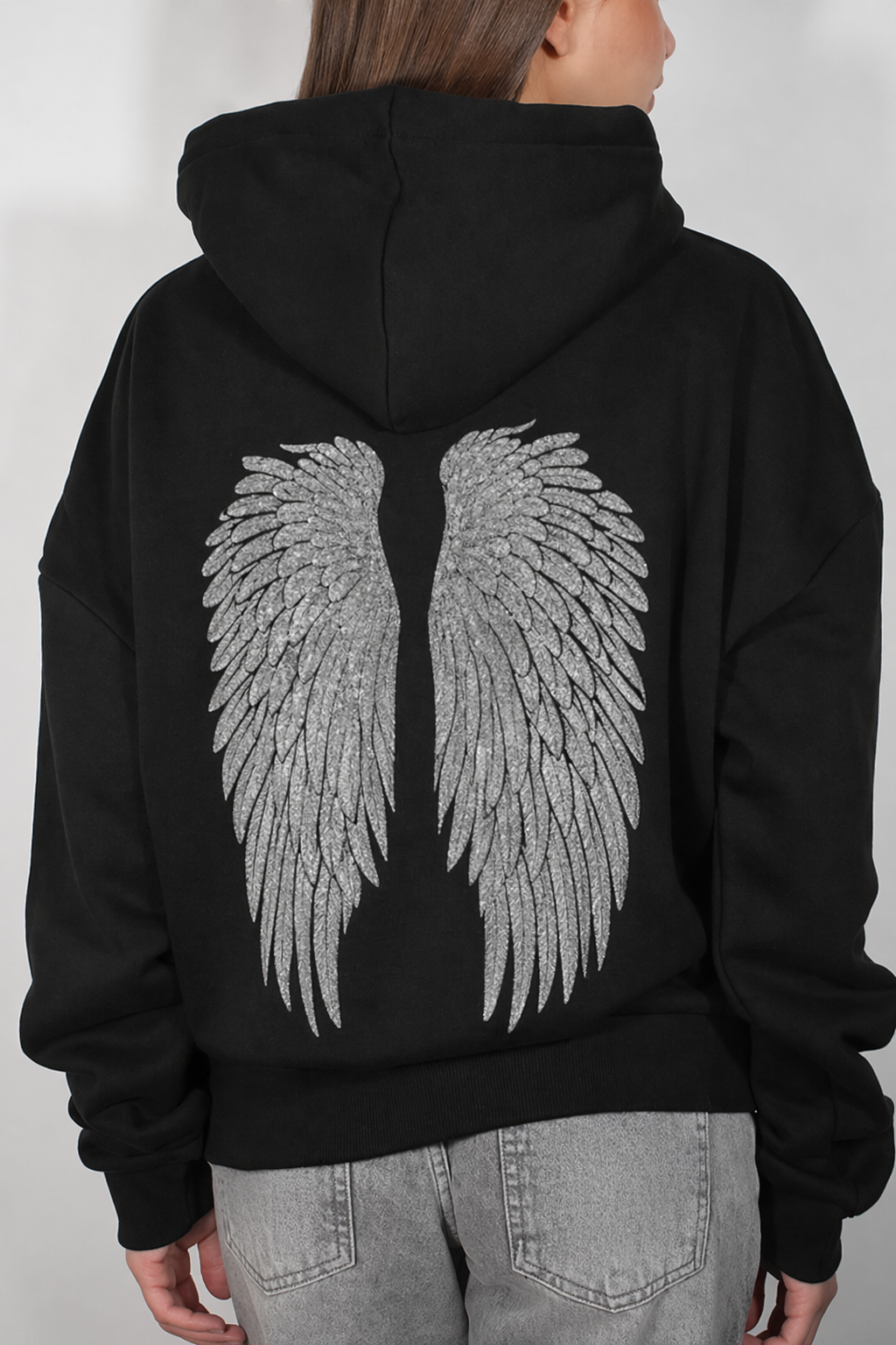 Angel Wing Sequin Hoodie