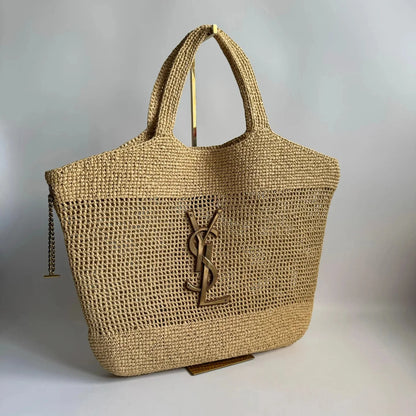 BAG ICARE IN RAFFIA