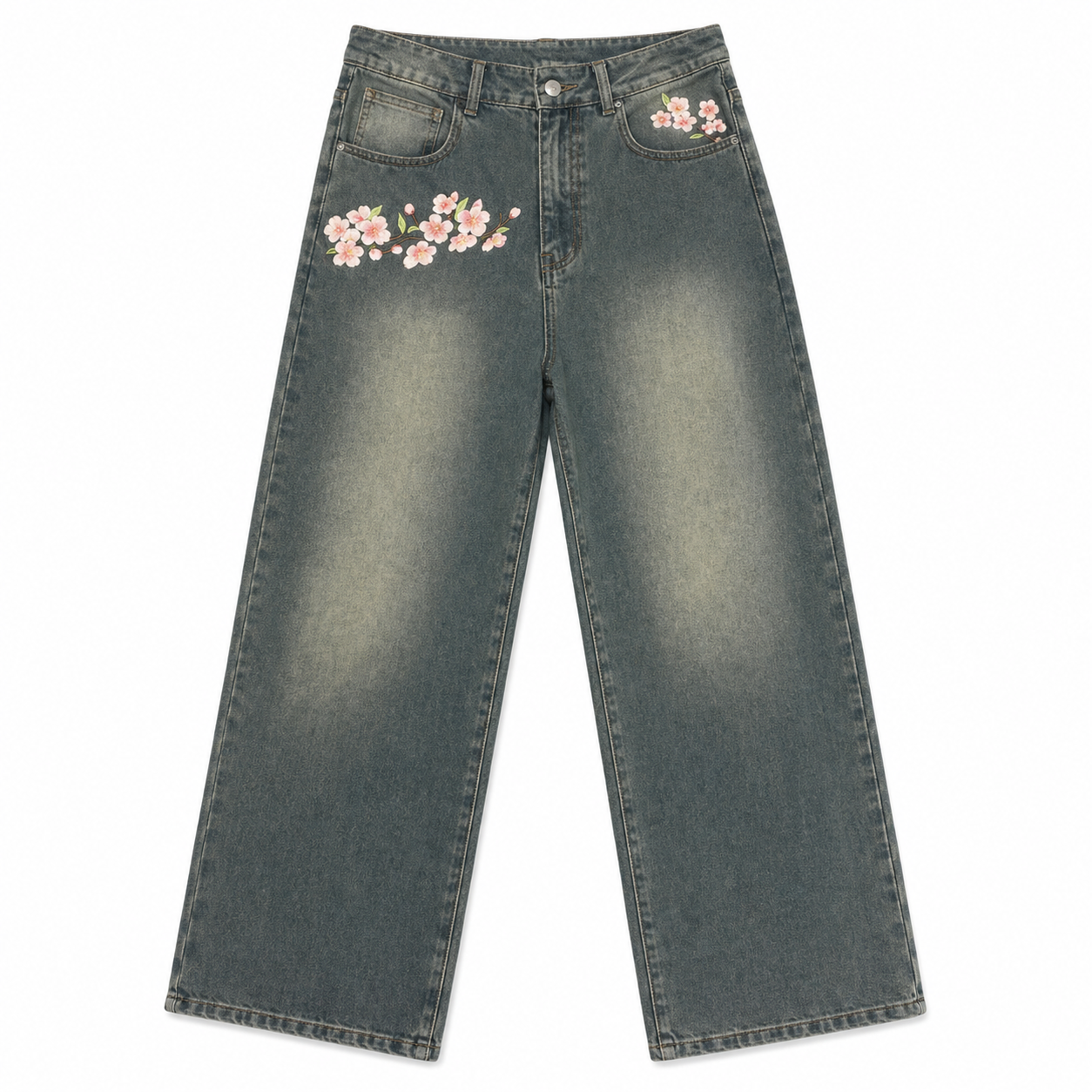 Unisex Sakura Jeans