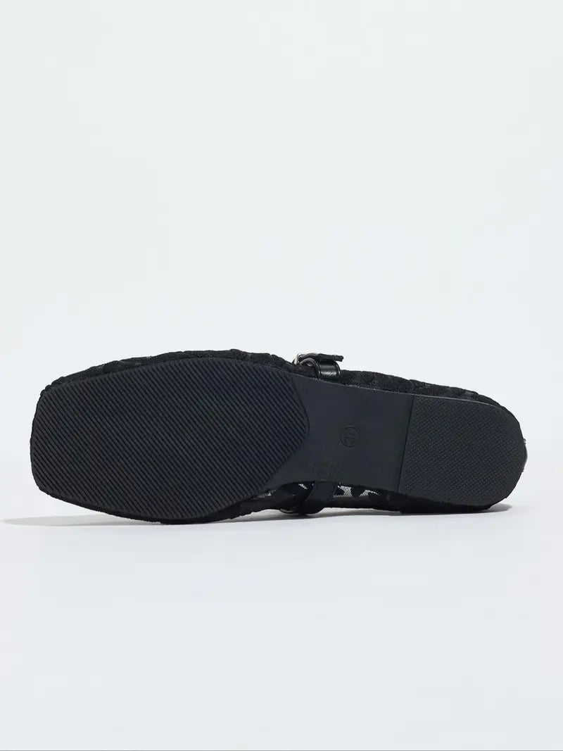 Noirelle Lace Flats