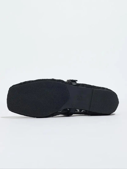 Noirelle Lace Flats