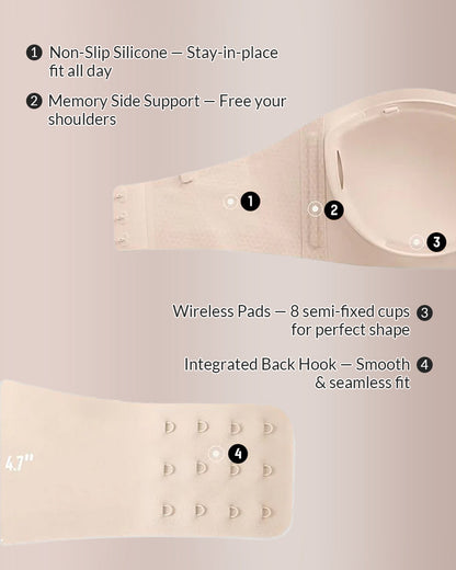 Wireless Padded Bandeau Bra