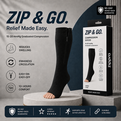 Evina™ Zipper Compression Socks