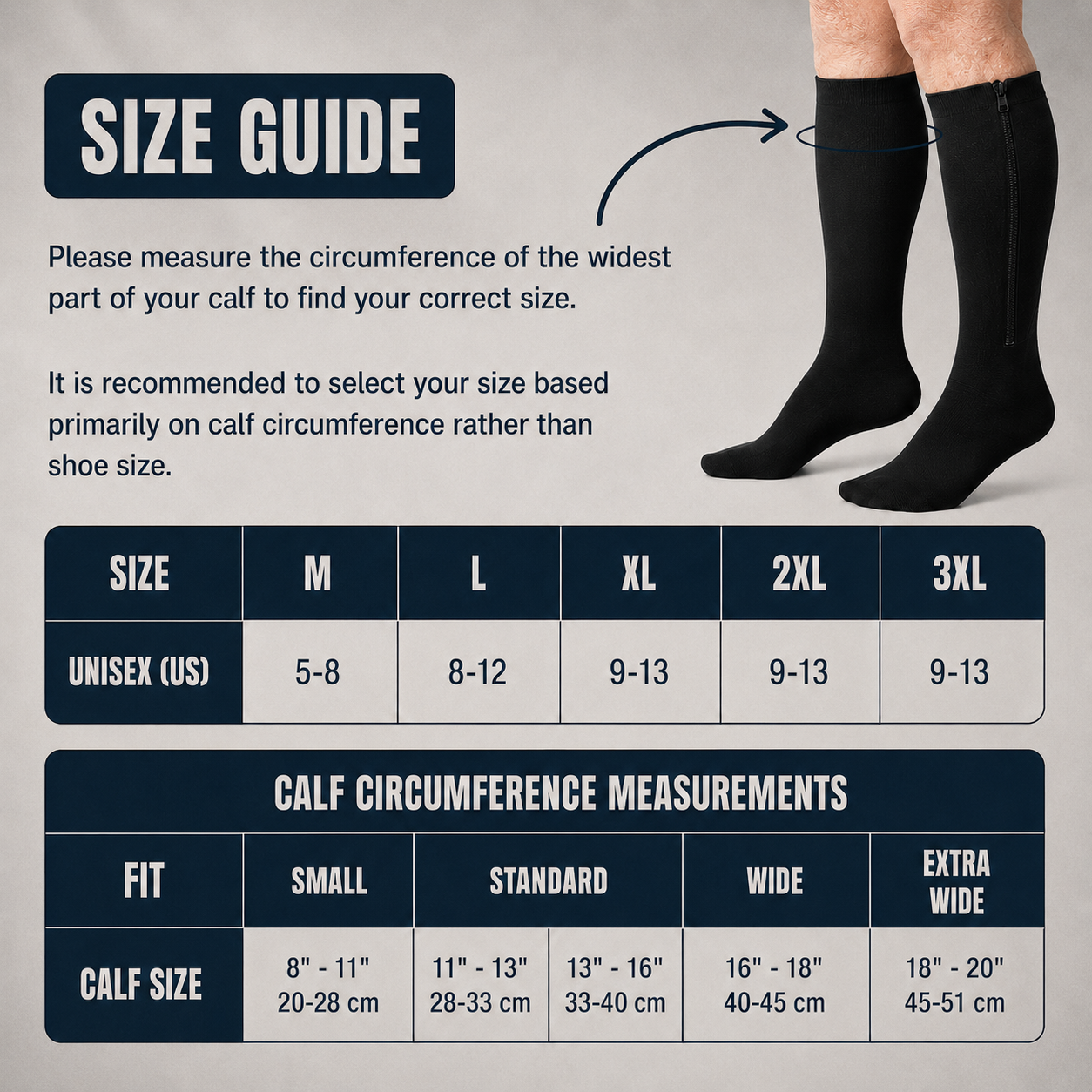 Evina™ Zipper Compression Socks