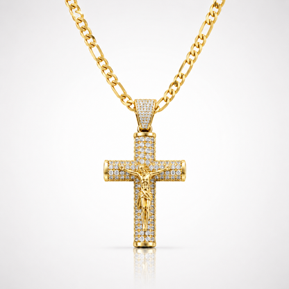 14K Gold Plated Crucifix Chain