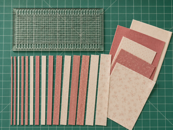26 slots cover every standard quilting measurement from half an inch to 12 inches.
