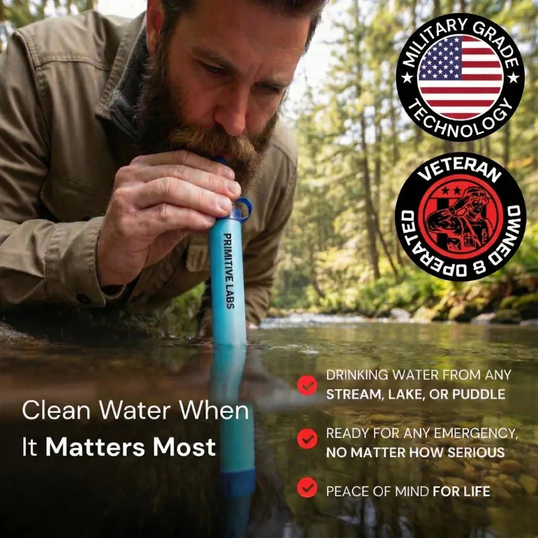 Evina™ Aqua Emergency Water Filter Straw (400 gal)