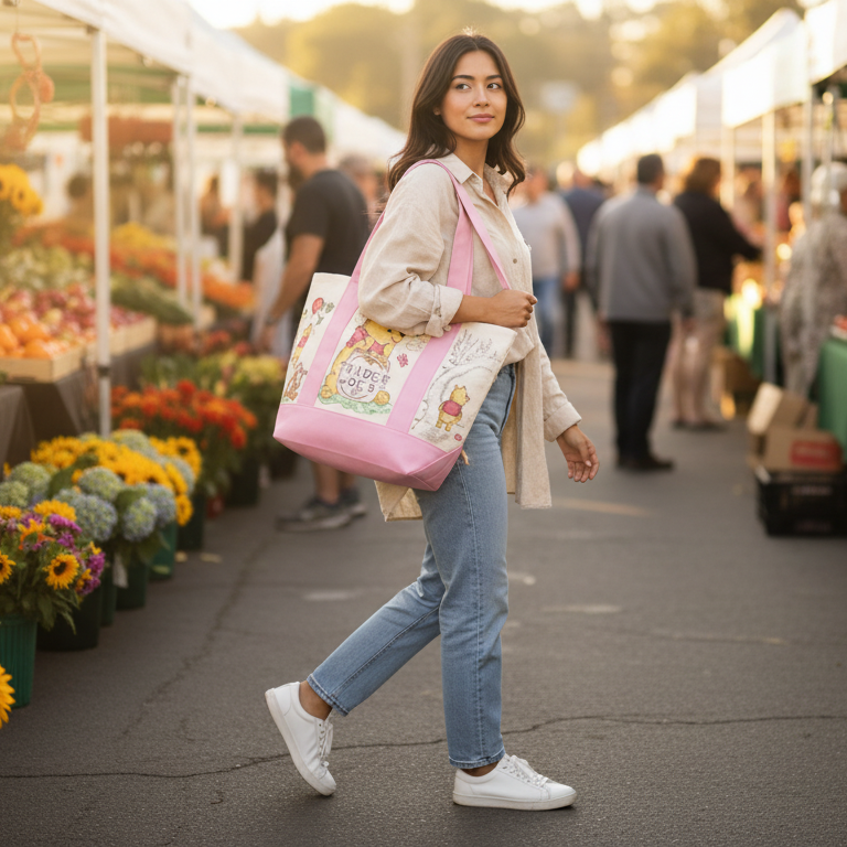 Winnie the Pooh x Trader Joe Tote Bag