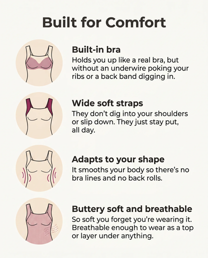 Evina™ Built-In Bra Comfort Shaper Tank