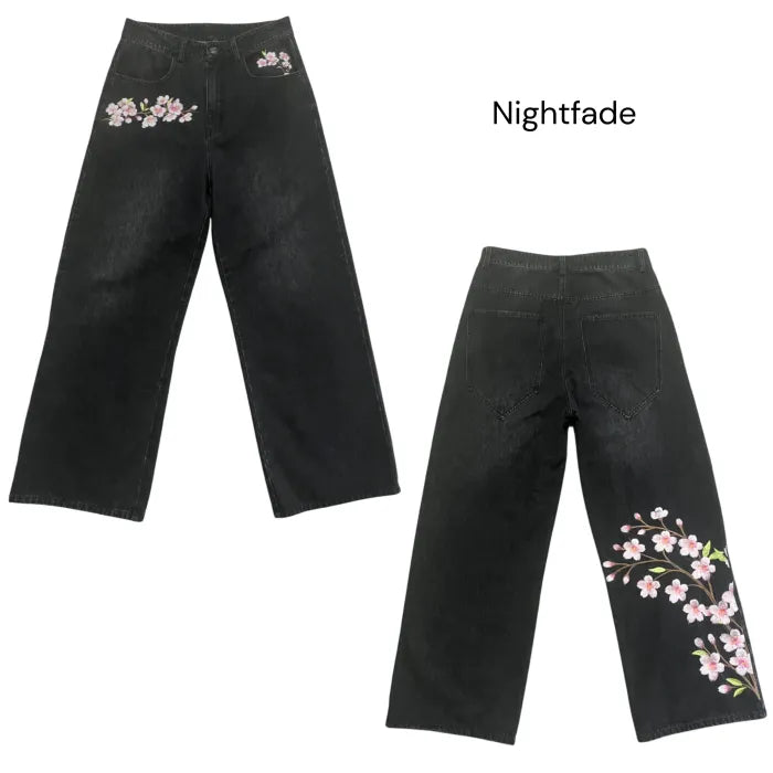 Unisex Sakura Jeans