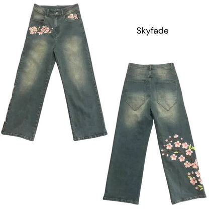 Unisex Sakura Jeans