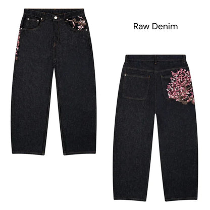 Unisex Sakura Jeans